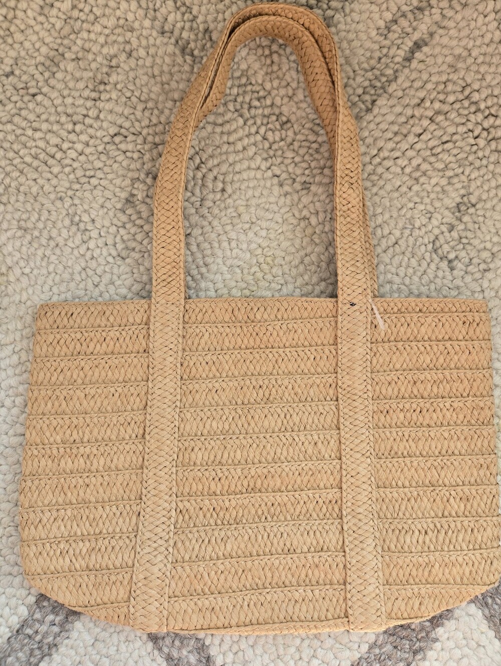 NWOT Draper James Simple Classic Straw Handbag - Picture 1 of 4